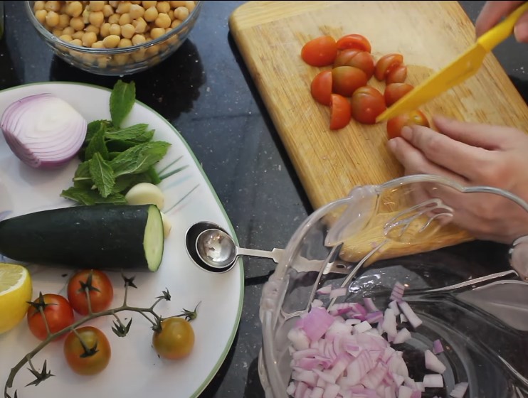 
Chickpea Avocado Salad